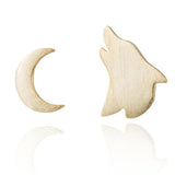 Brinco lobo simples dourado