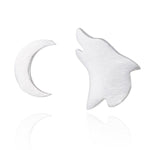 Brinco lobo simples prata