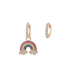 Brincos arco-íris da moda