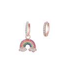 Brincos arco-íris da moda