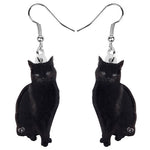 Brincos artísticos gato preto valor por defeito título