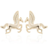 Brincos cavalo pégaso ouro