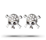 Brincos caveira ouro branco valor por defeito título
