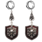 Brincos caveira pirata 6mm