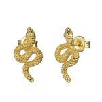 Brincos cobra dourada strass valor por defeito título