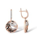 Brincos de cavalo rosa dourado valor por defeito título