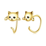 Brincos de gato em ouro valor por defeito título