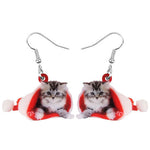 Brincos de gato de natal valor por defeito título