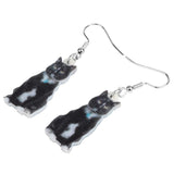 Brincos de gato preto e branco valor por defeito título