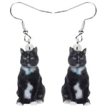 Brincos de gato preto e branco valor por defeito título