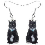 Brincos de gato preto e branco valor por defeito título