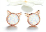 Brincos de gato rosa e dourado valor por defeito título