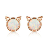 Brincos de gato rosa e dourado valor por defeito título