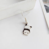 Brincos divertidos panda modelo 01 gancho de orelha