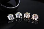 Brincos elefante com cristais