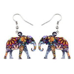 Brincos elefante multicoloridos valor por defeito título