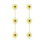 Brincos flor amarela valor por defeito título