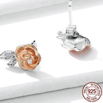 Brincos flor em ouro rosa valor por defeito título