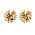 Brincos flor metal dourado valor por defeito título