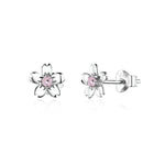 Brincos flor prata design moderno valor por defeito título