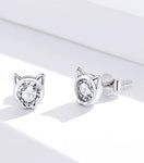 Brincos gato de luxo de zircónia valor por defeito título