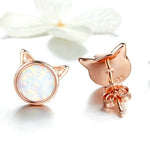 Brincos gato ouro rosa título por defeito