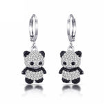Brincos panda com diamante valor por defeito título