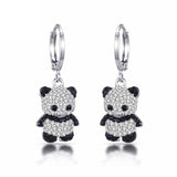 Brincos panda com diamante valor por defeito título