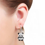 Brincos panda com diamante valor por defeito título