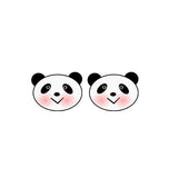 Brincos panda kawaii