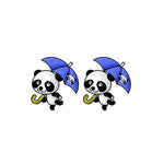 Brincos panda kawaii