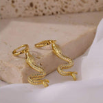 Brincos pendentes brilhantes serpente valor por defeito título