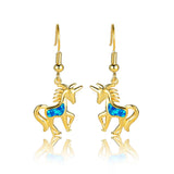 Brincos pendentes de cavalo ouro