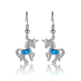 Brincos pendentes de cavalo prata