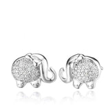 Brincos prateados elefante valor por defeito título