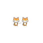 Brincos raposa kawaii valor por defeito título