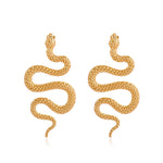 Brincos serpente de ouro valor por defeito título