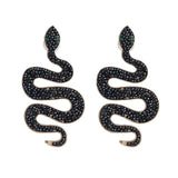 Brincos serpente pérola preta valor por defeito título