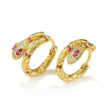 Brincos serpente rosa com diamantes valor por defeito título