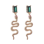 Brincos serpente strass valor por defeito título