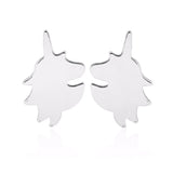 Brincos unicórnio metal valor por defeito título