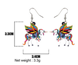 Brincos unicórnio pegasus multicolores valor por defeito título