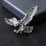 Broche coruja prata