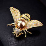 Broche de abelha ouro