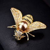 Broche de abelha ouro