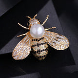 Broche de abelha rosa