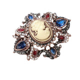 Broche estilo idade média azul