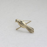 Broche forma de pássaro ouro