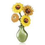 Broche girassol amarelo