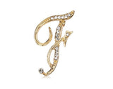 Broche letra f